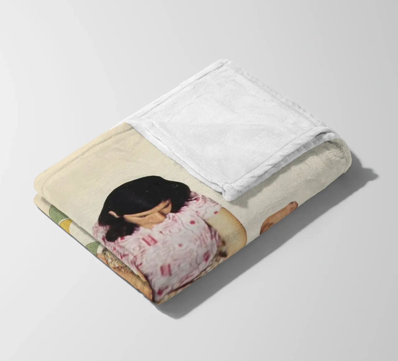 Work in Progress Fleecedecke von Cassia Beck Collage