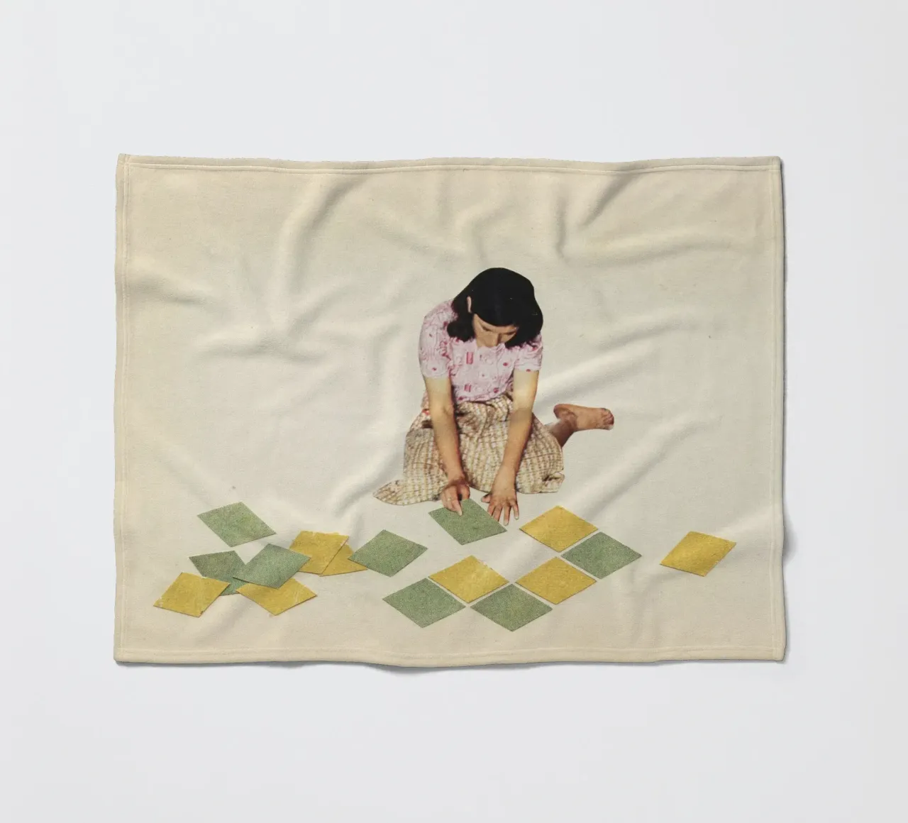 Work in Progress Fleecedecke von Cassia Beck Collage