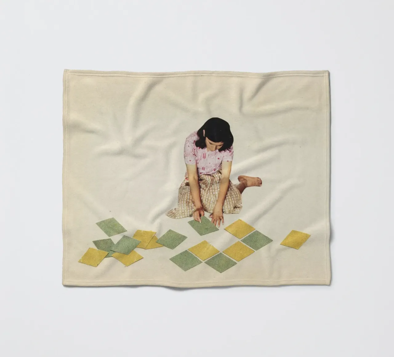 Work in Progress Fleecedecke von Cassia Beck Collage