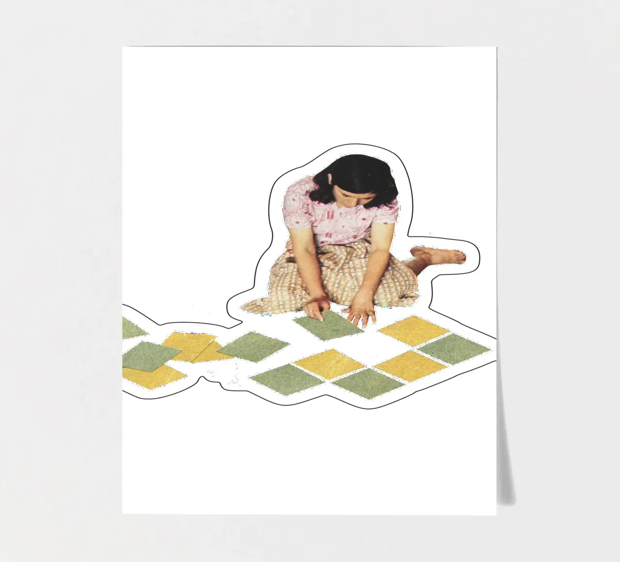 Work in Progress sticker sheet by Cassia Beck Collage