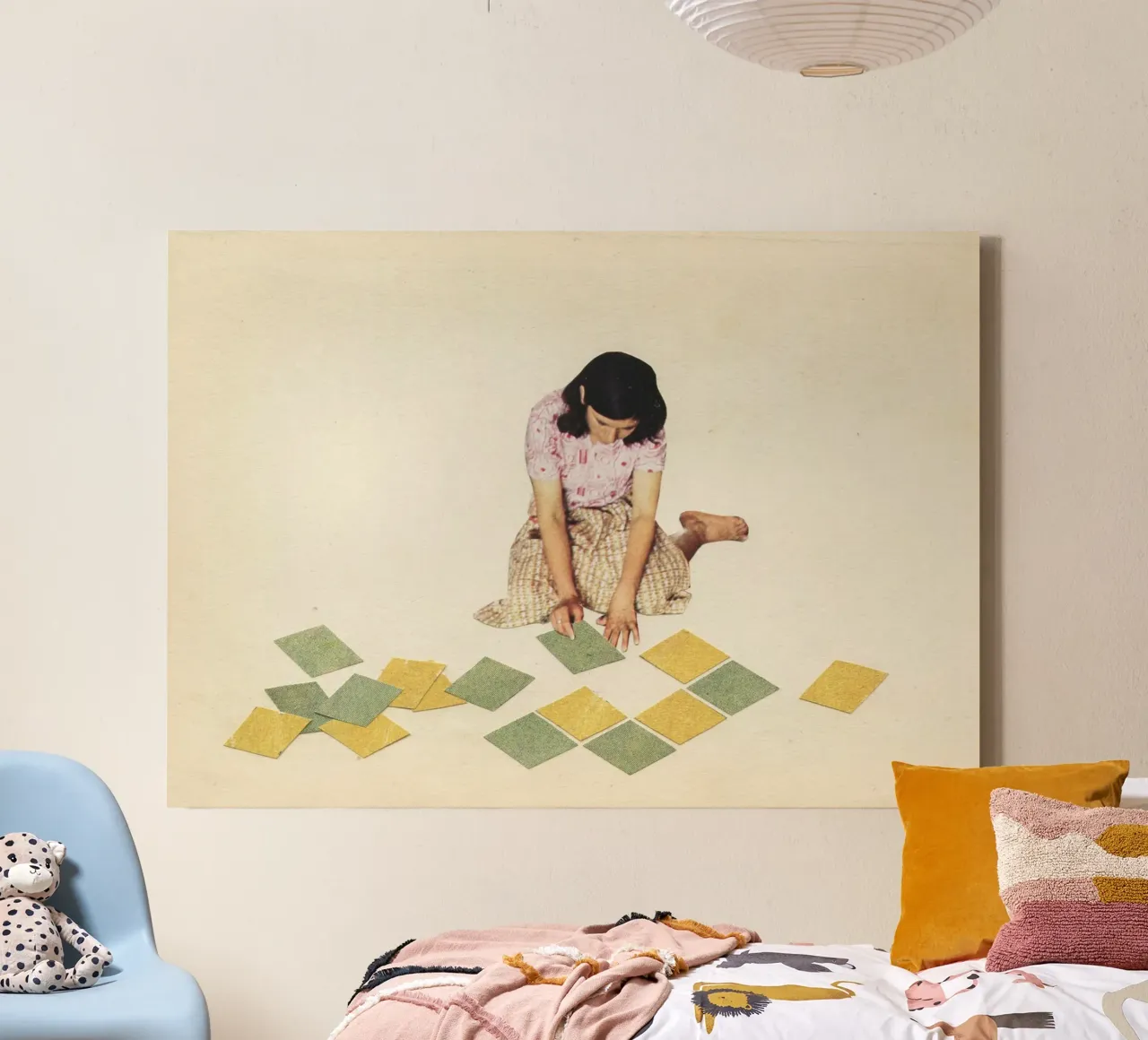 Work in Progress canvas by Cassia Beck Collage