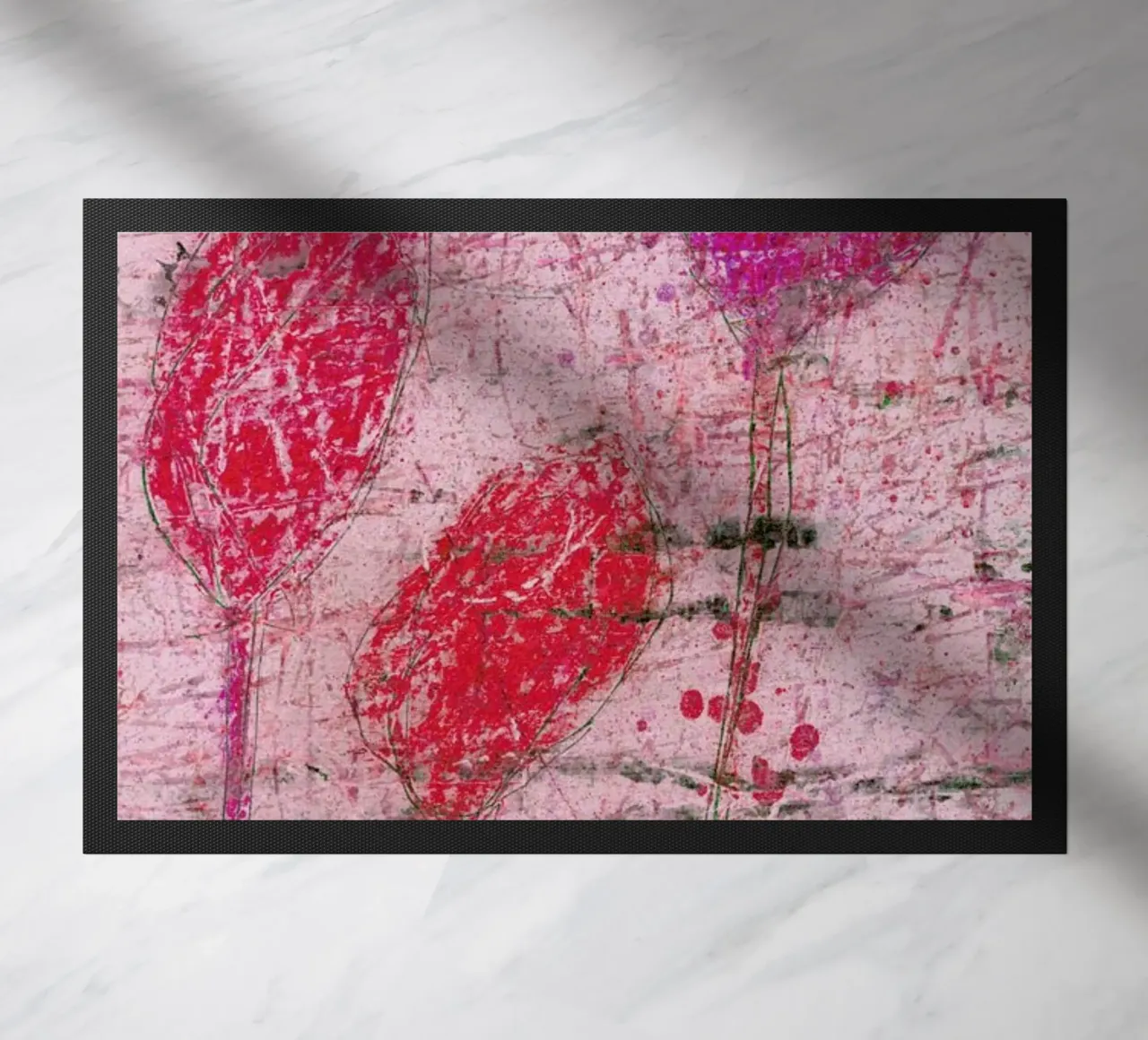 Flower 08 doormat by József Gábos