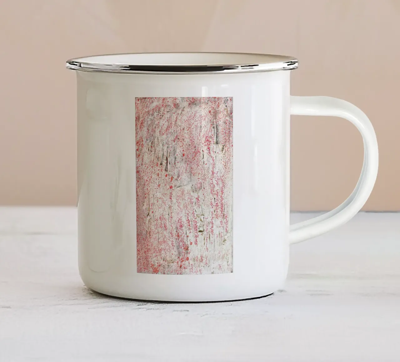 Signature Emaille Tasse von József Gábos