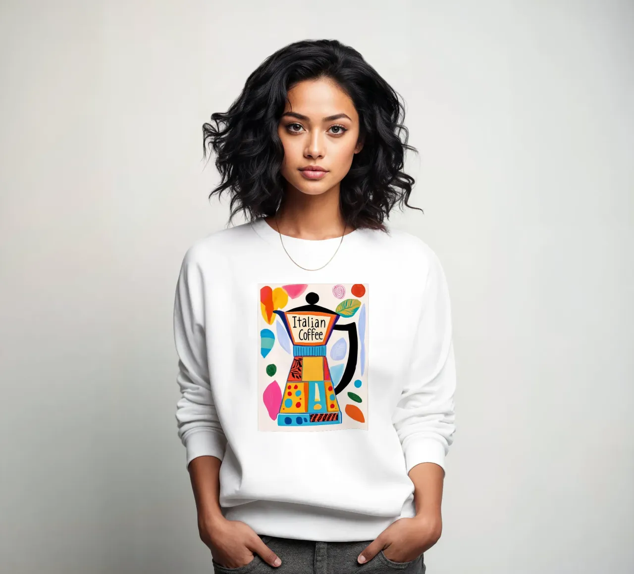 Bunte Espresso Liebe sweat de Carinaprint