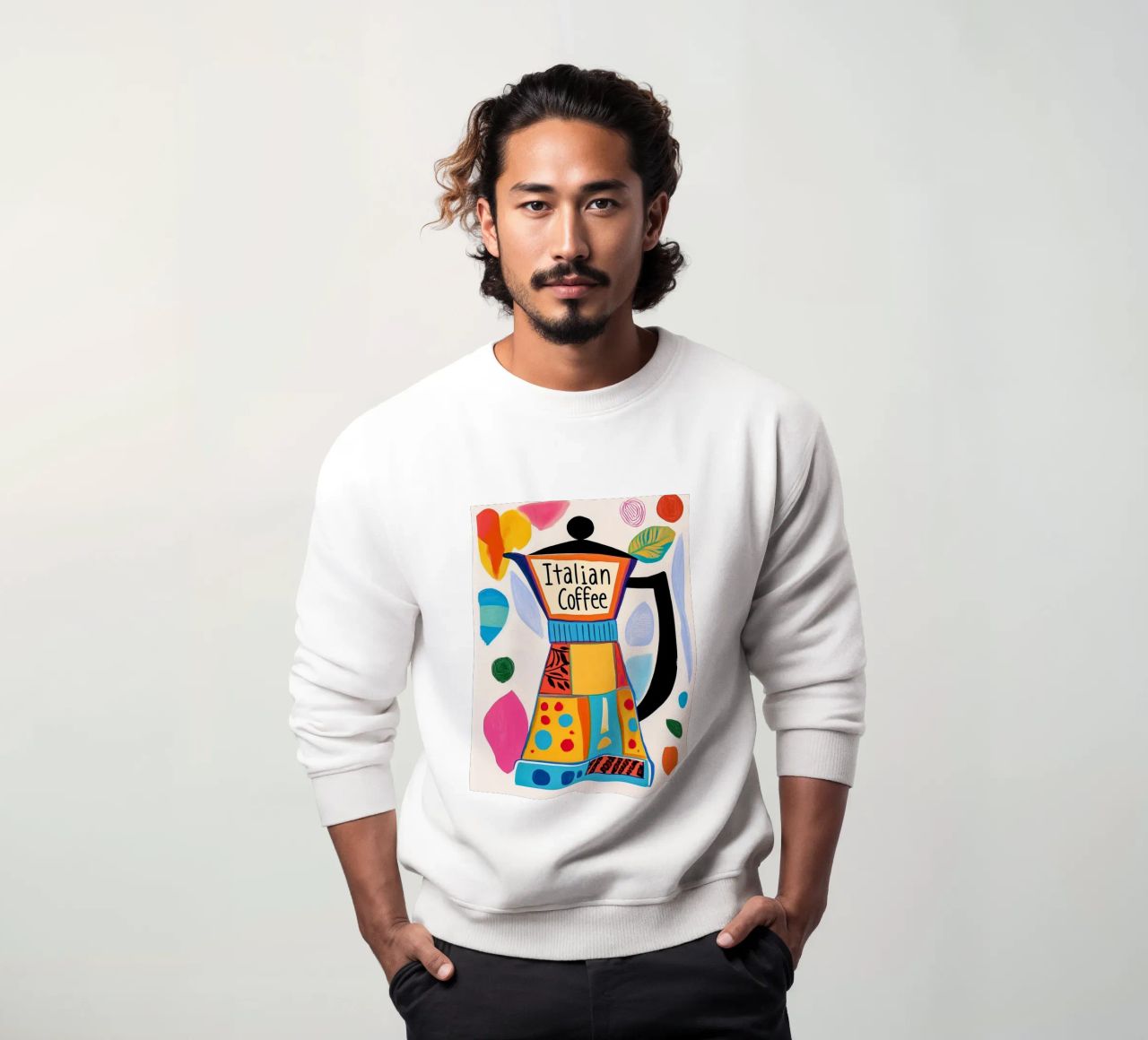 Bunte Espresso Liebe felpa da Carinaprint