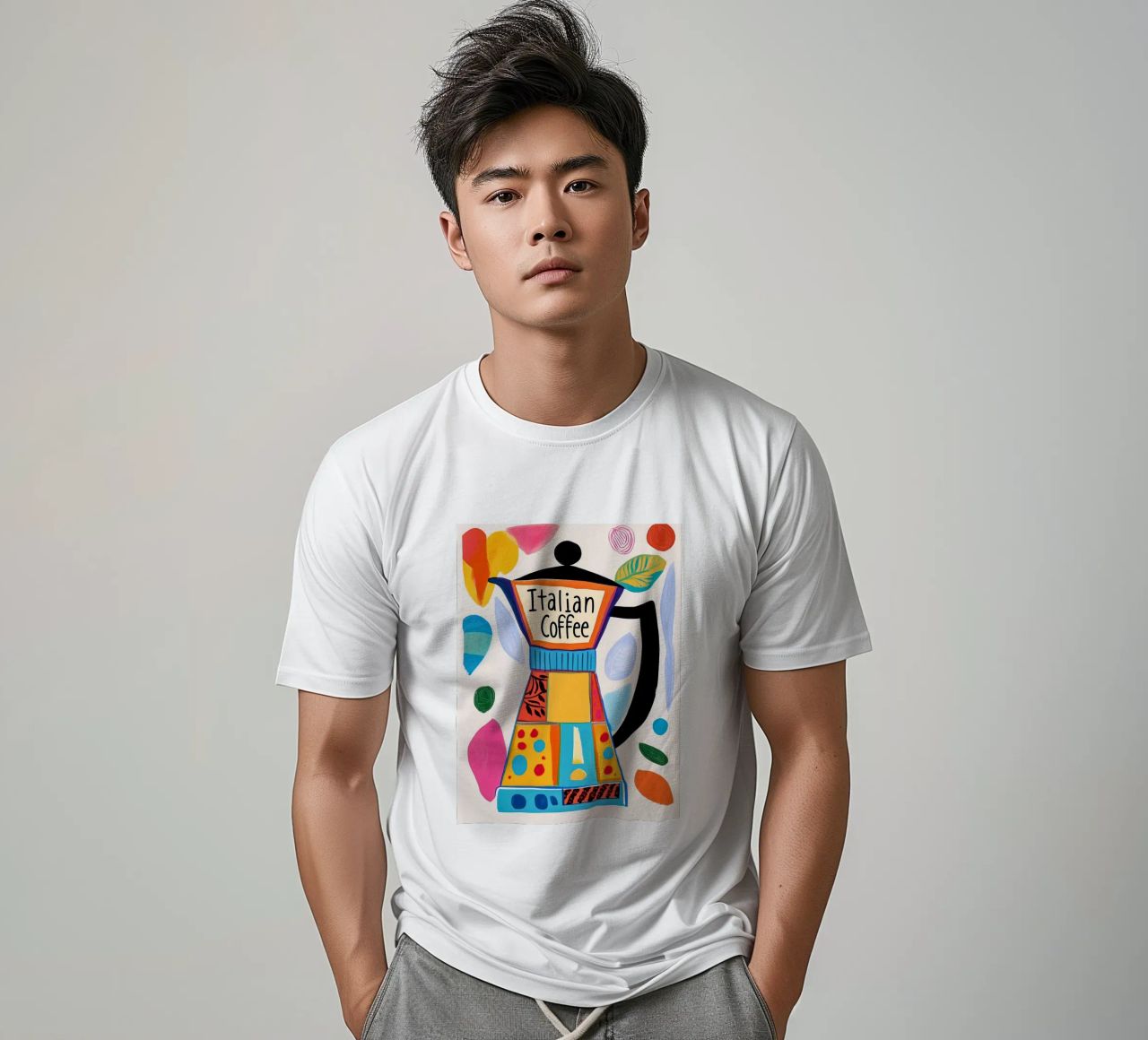 Bunte Espresso Liebe t-shirt da Carinaprint