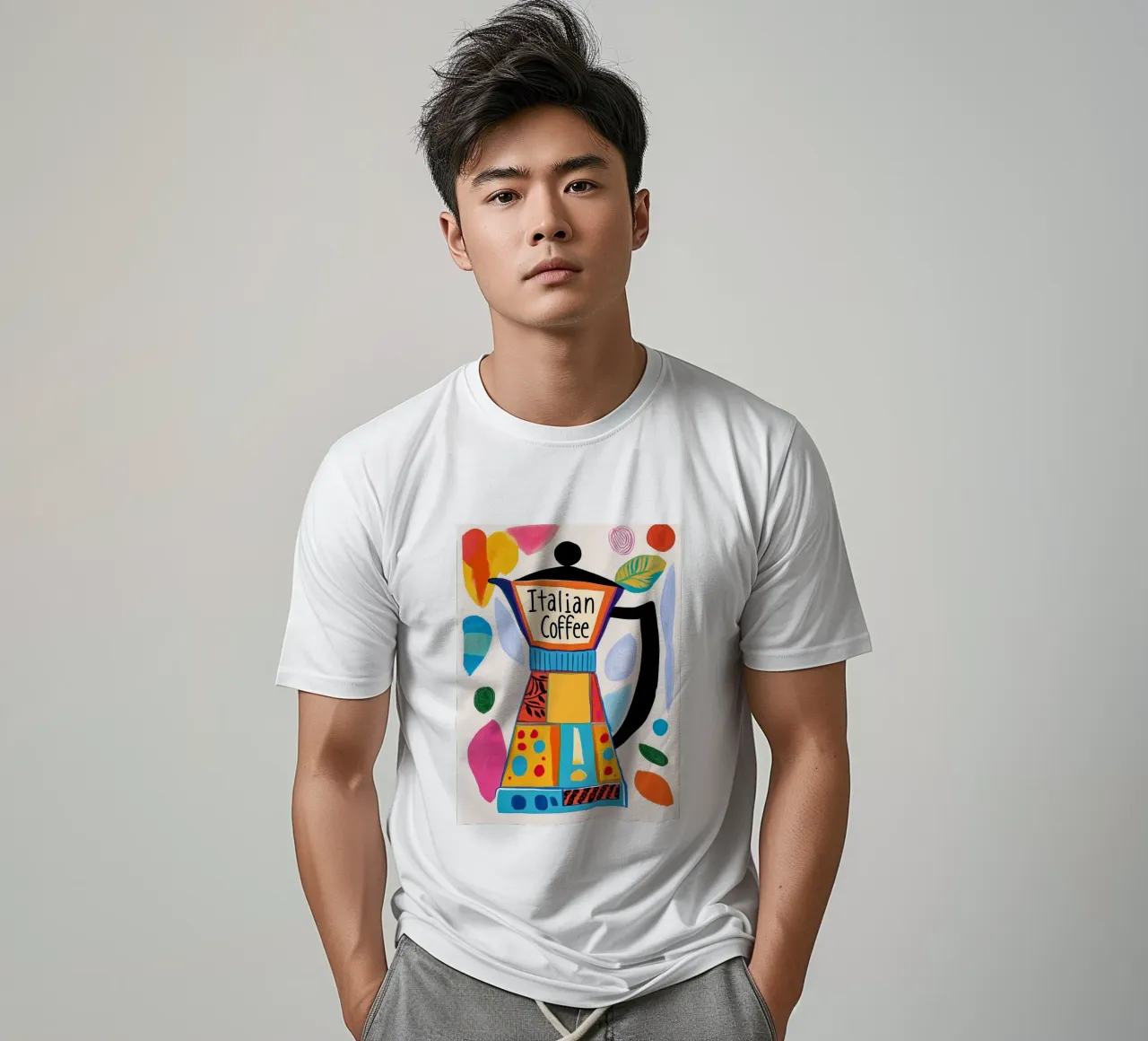 Bunte Espresso Liebe camiseta de Carinaprint