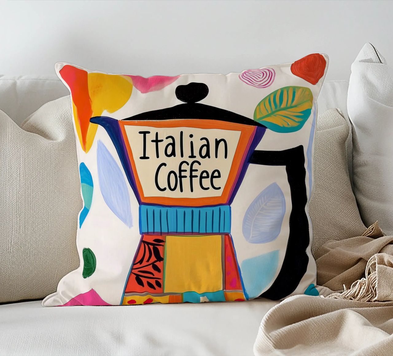 Bunte Espresso Liebe cuscino da Carinaprint