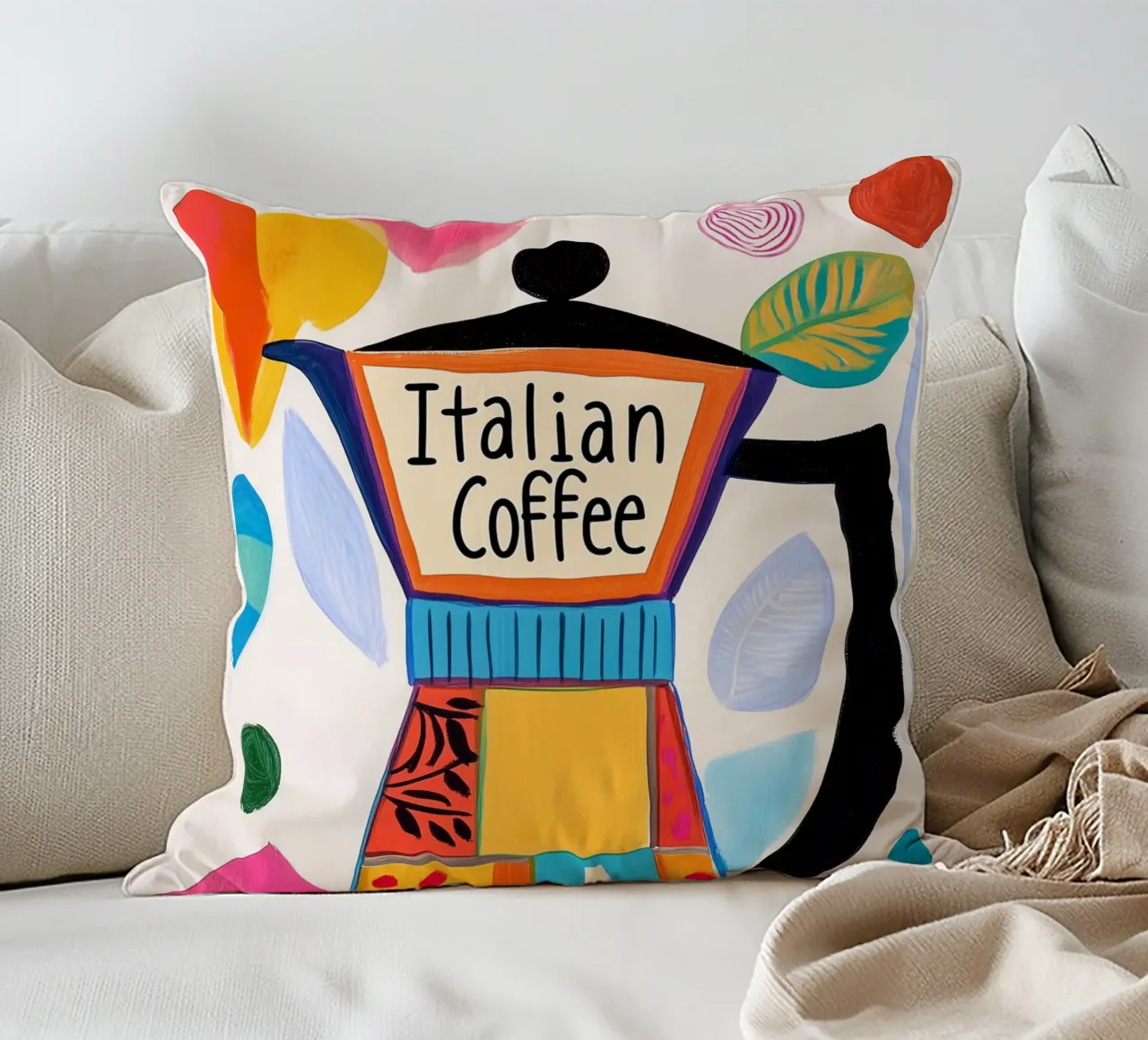 Bunte Espresso Liebe cojín de Carinaprint