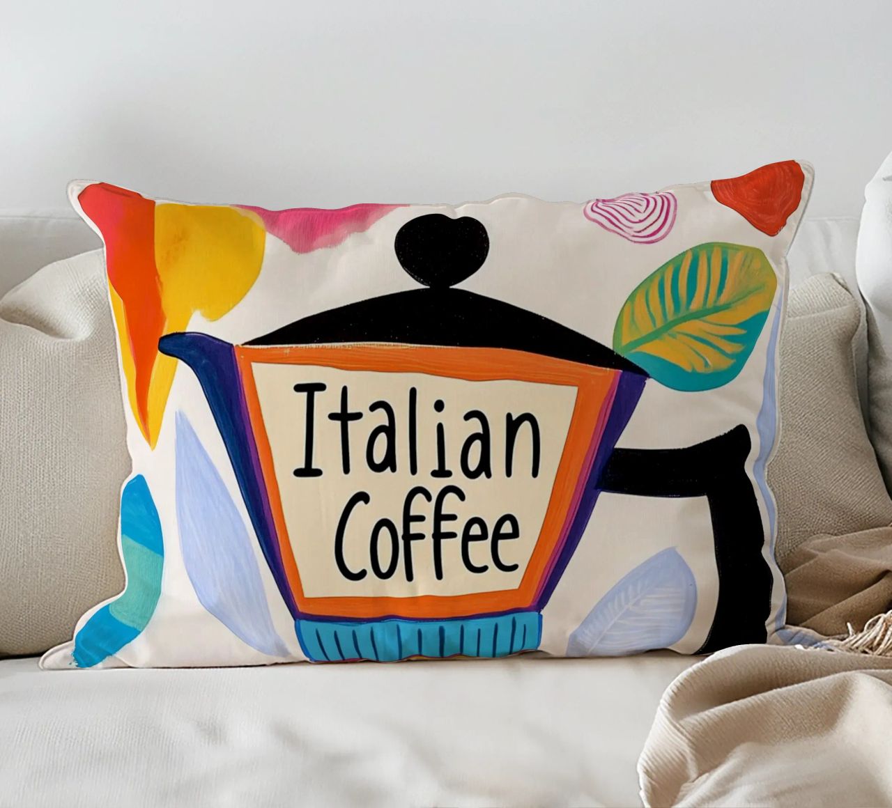 Bunte Espresso Liebe cuscino da Carinaprint
