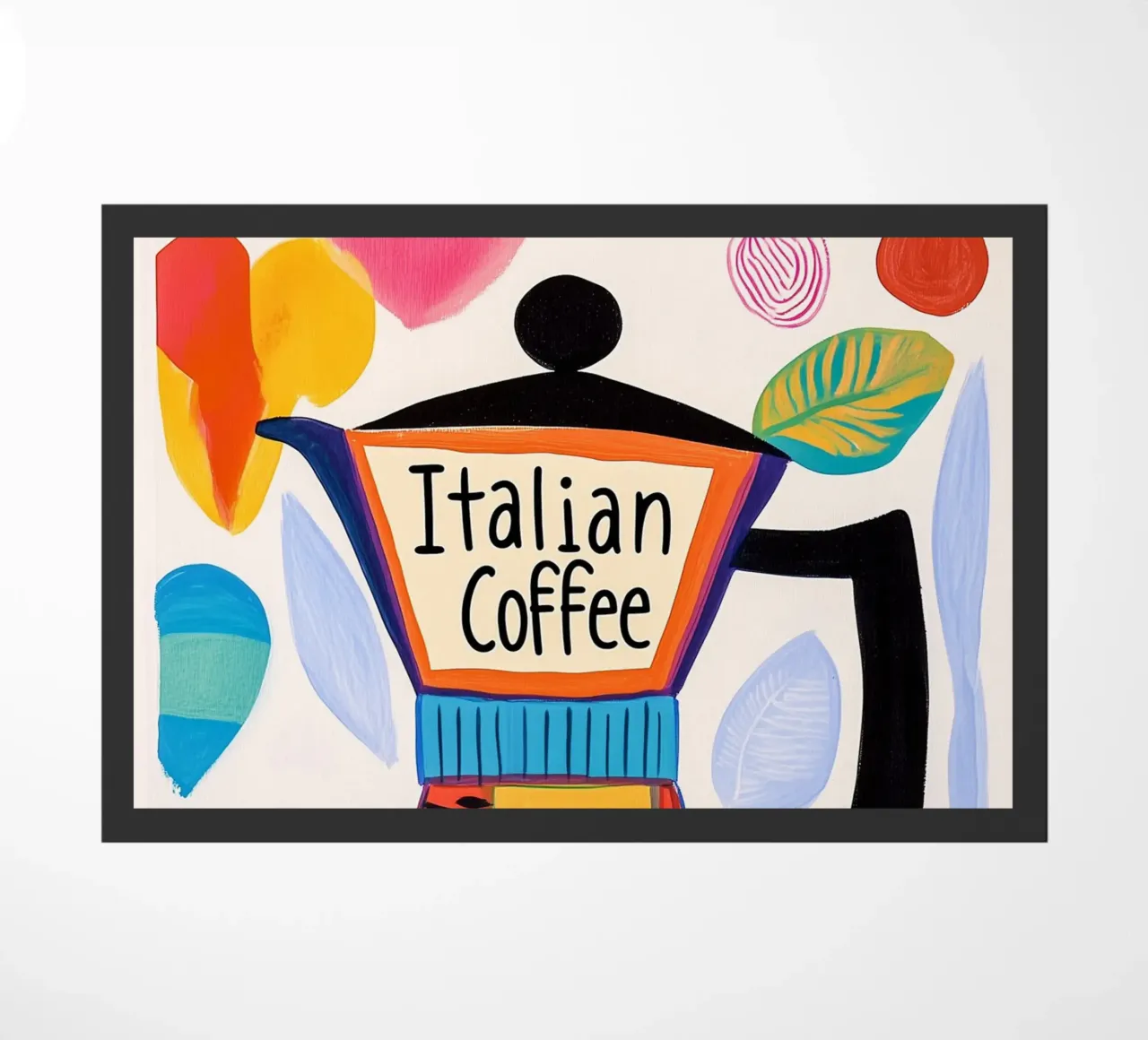 Bunte Espresso Liebe felpudo de Carinaprint