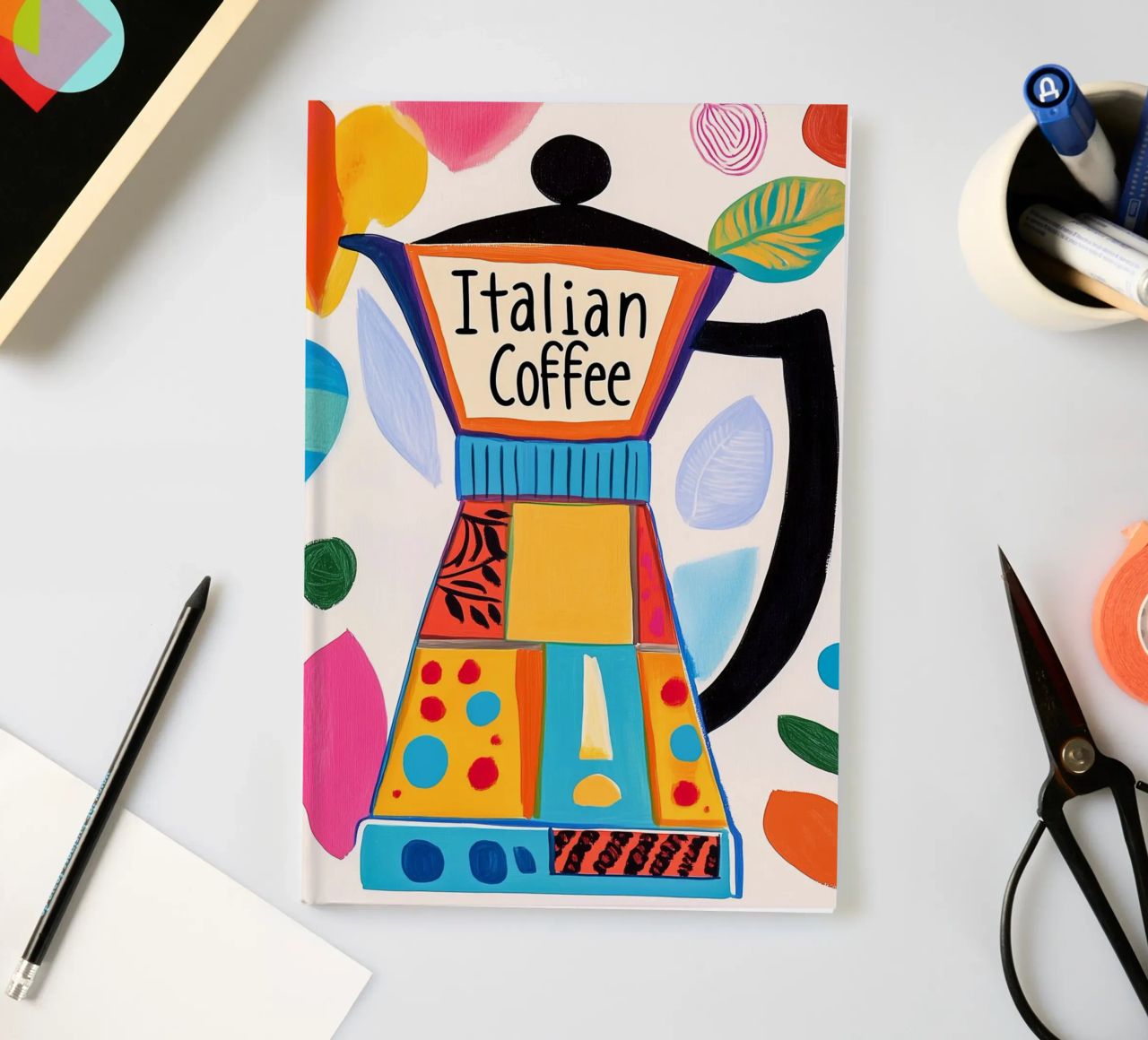 Bunte Espresso Liebe notebook by Carinaprint