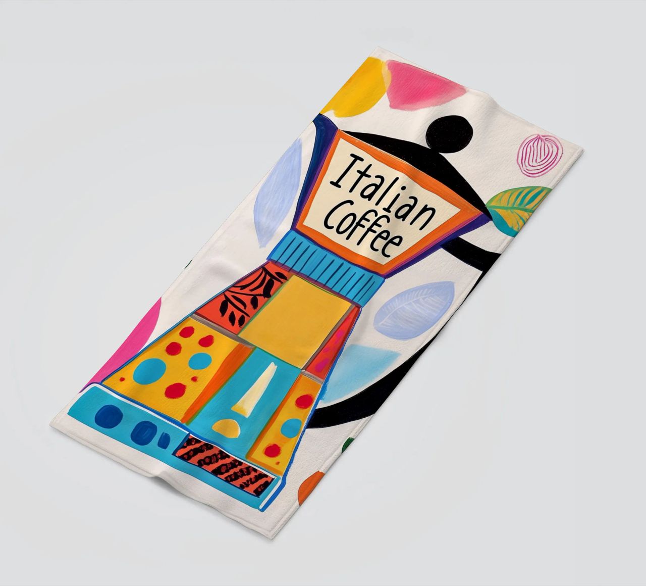 Bunte Espresso Liebe telo mare da Carinaprint