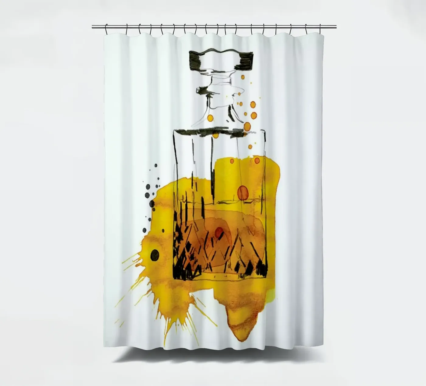 Cin Cin Duschvorhang von Ekaterina Koroleva