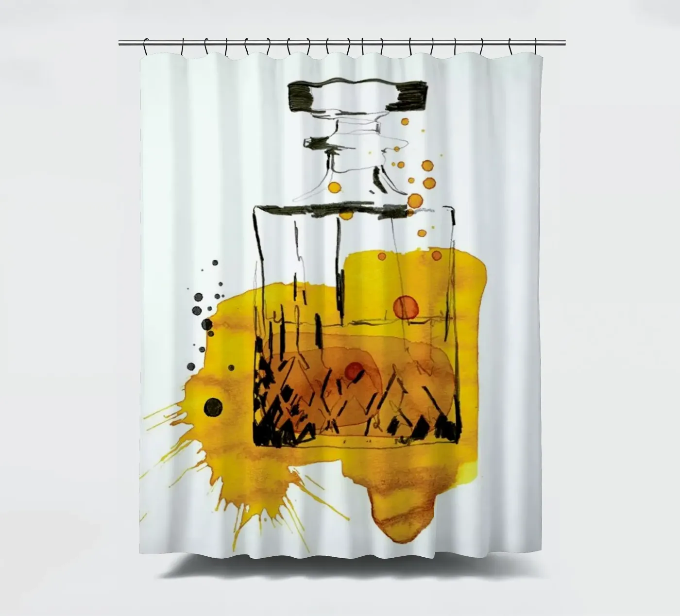 Cin Cin Duschvorhang von Ekaterina Koroleva