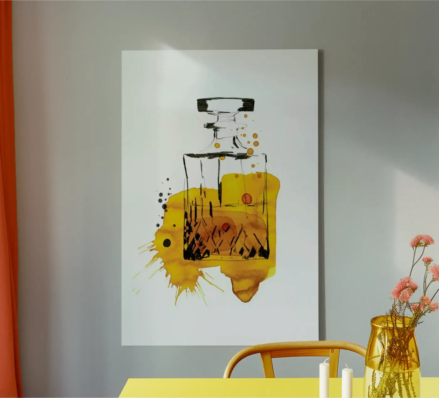 Cin Cin canvas van Ekaterina Koroleva