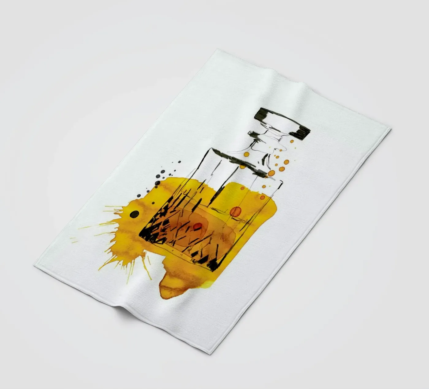 Cin Cin fleece blanket by Ekaterina Koroleva
