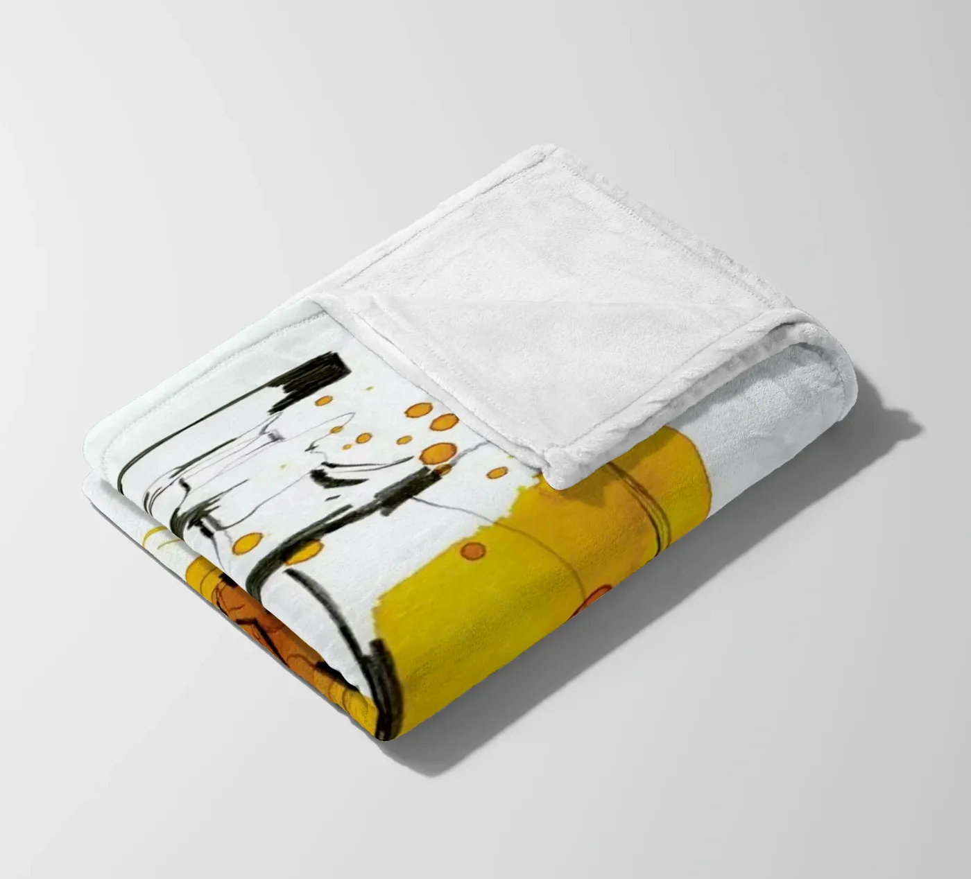 Cin Cin fleece blanket by Ekaterina Koroleva