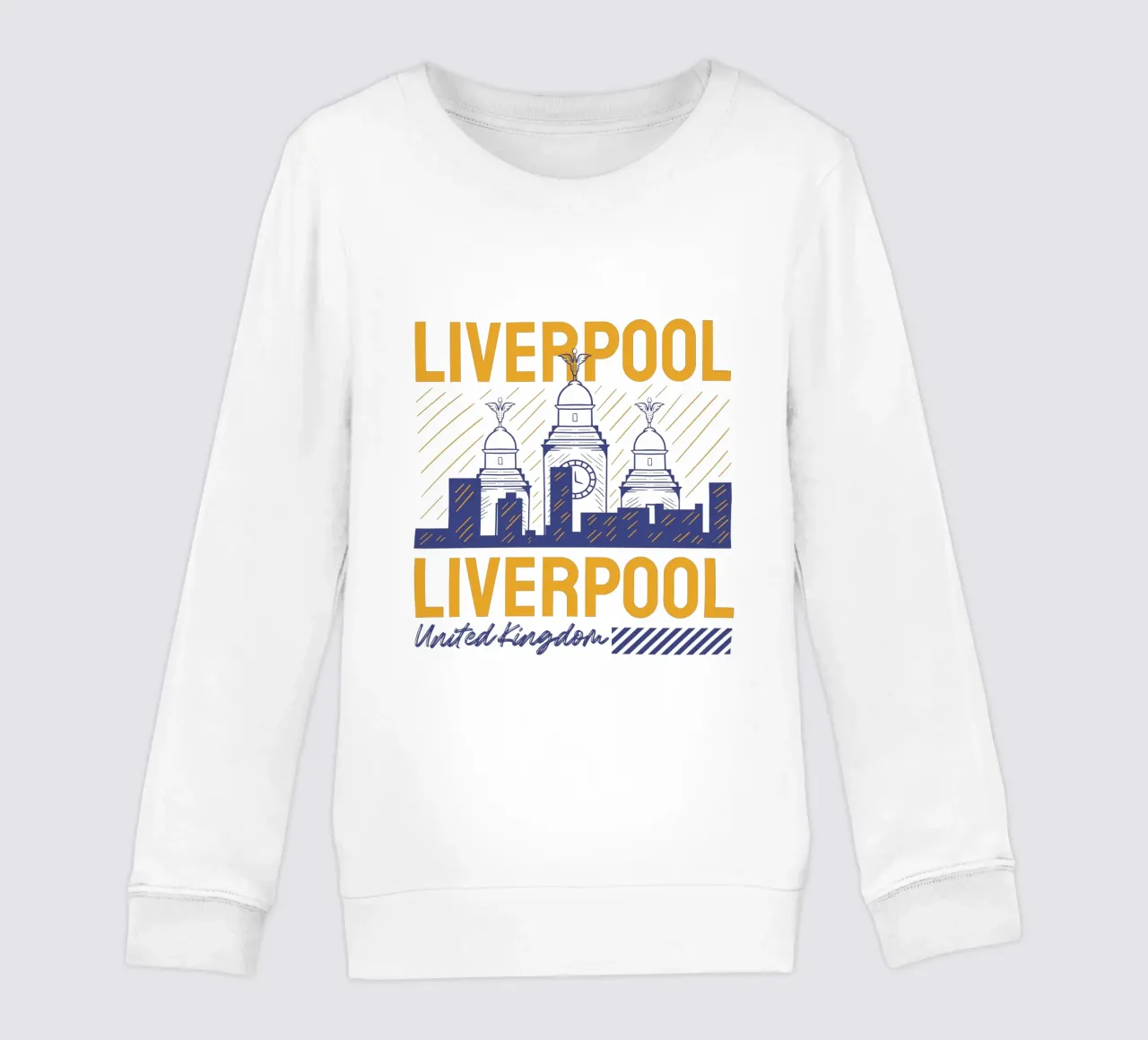Design artistico classico di Liverpool felpa bambino da rivariahill