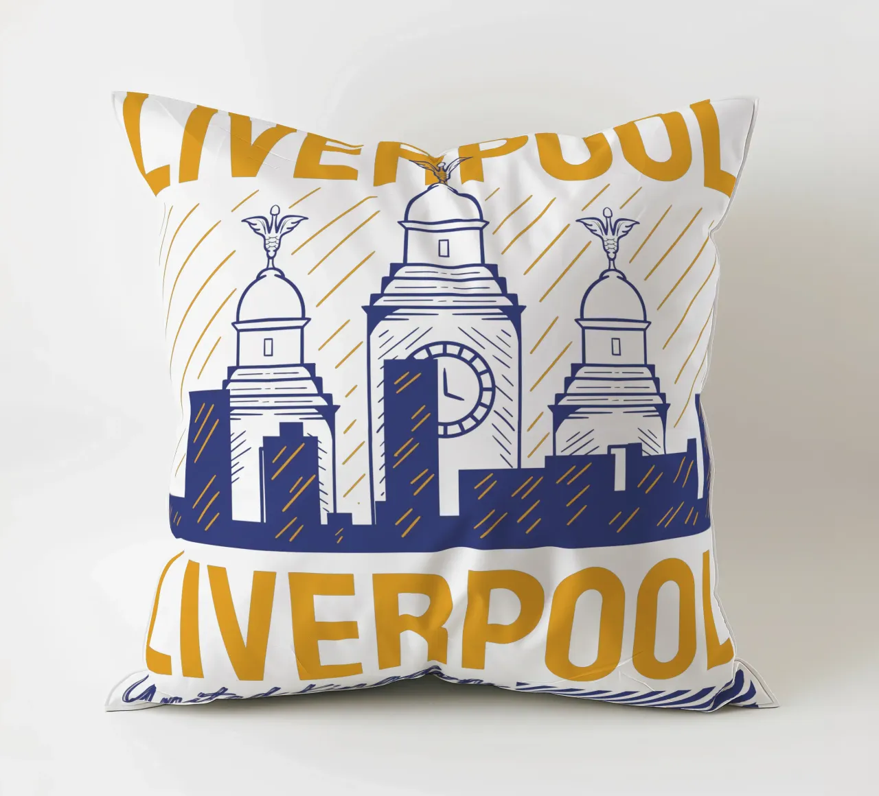 Design artistico classico di Liverpool cuscino da rivariahill