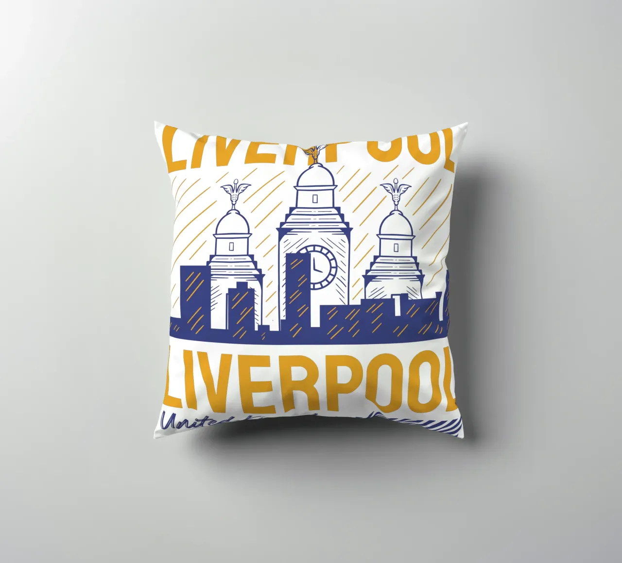 Design artistico classico di Liverpool cuscino da rivariahill
