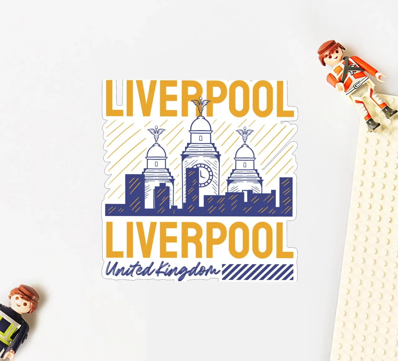 Design artistico classico di Liverpool adesivo da rivariahill