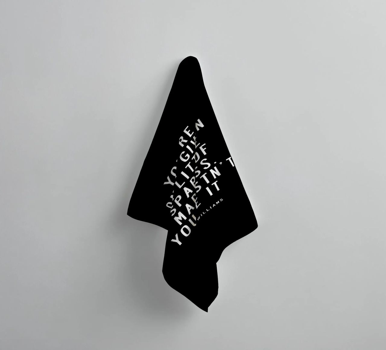 You Are Only Given a Little Spark of Madness Typography towel by THE MOTIVATED TYPE