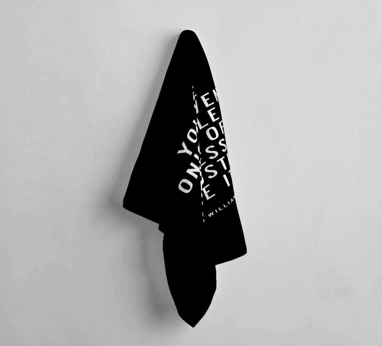 You Are Only Given a Little Spark of Madness Typography towel by THE MOTIVATED TYPE