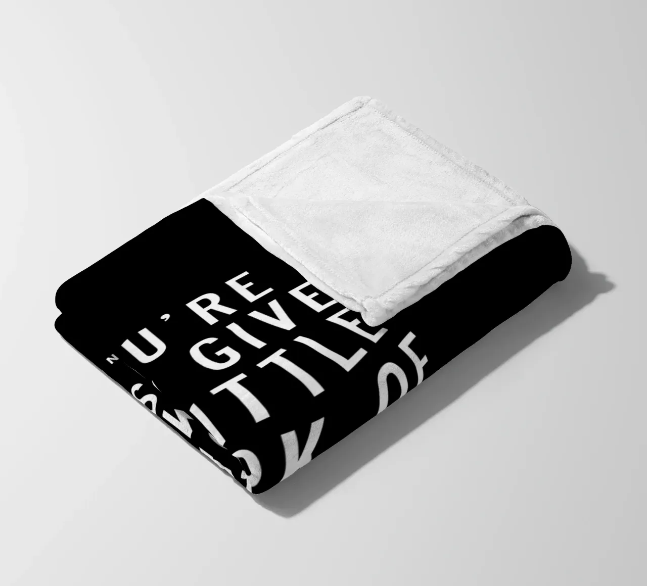 You Are Only Given a Little Spark of Madness Typography fleece blanket by THE MOTIVATED TYPE