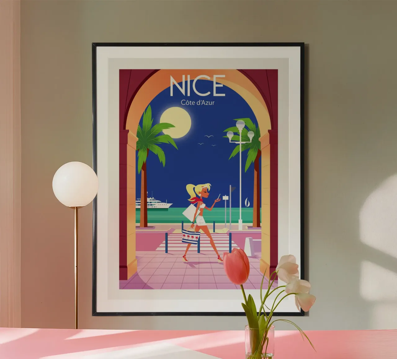 Nizza Costa Azzurra poster da Raphaël Delerue