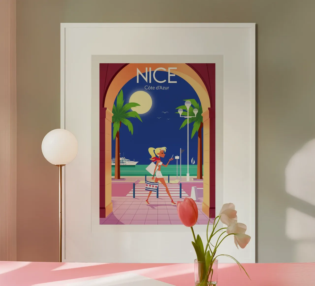Nizza Costa Azzurra poster da Raphaël Delerue