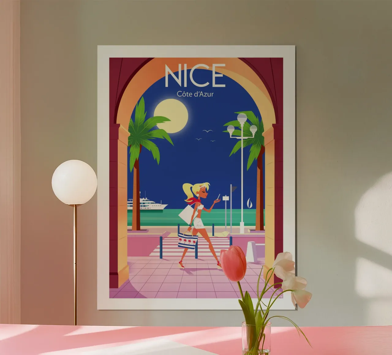 Nizza Costa Azzurra poster da Raphaël Delerue