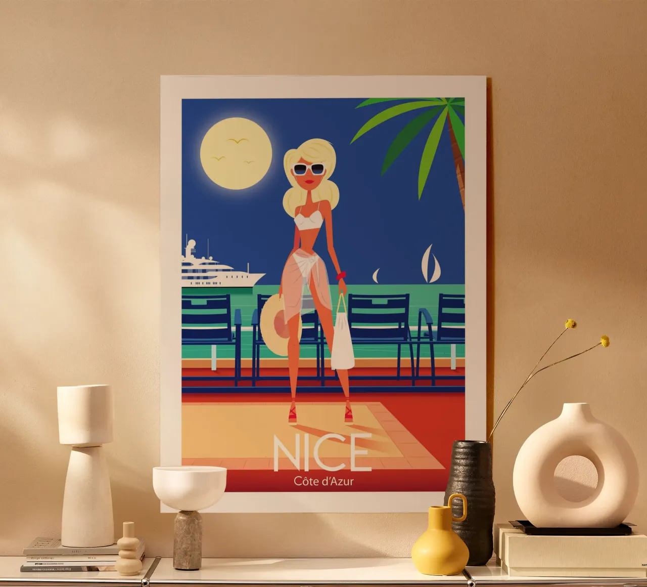Nice Côte d'Azur acrylic glass by Raphaël Delerue