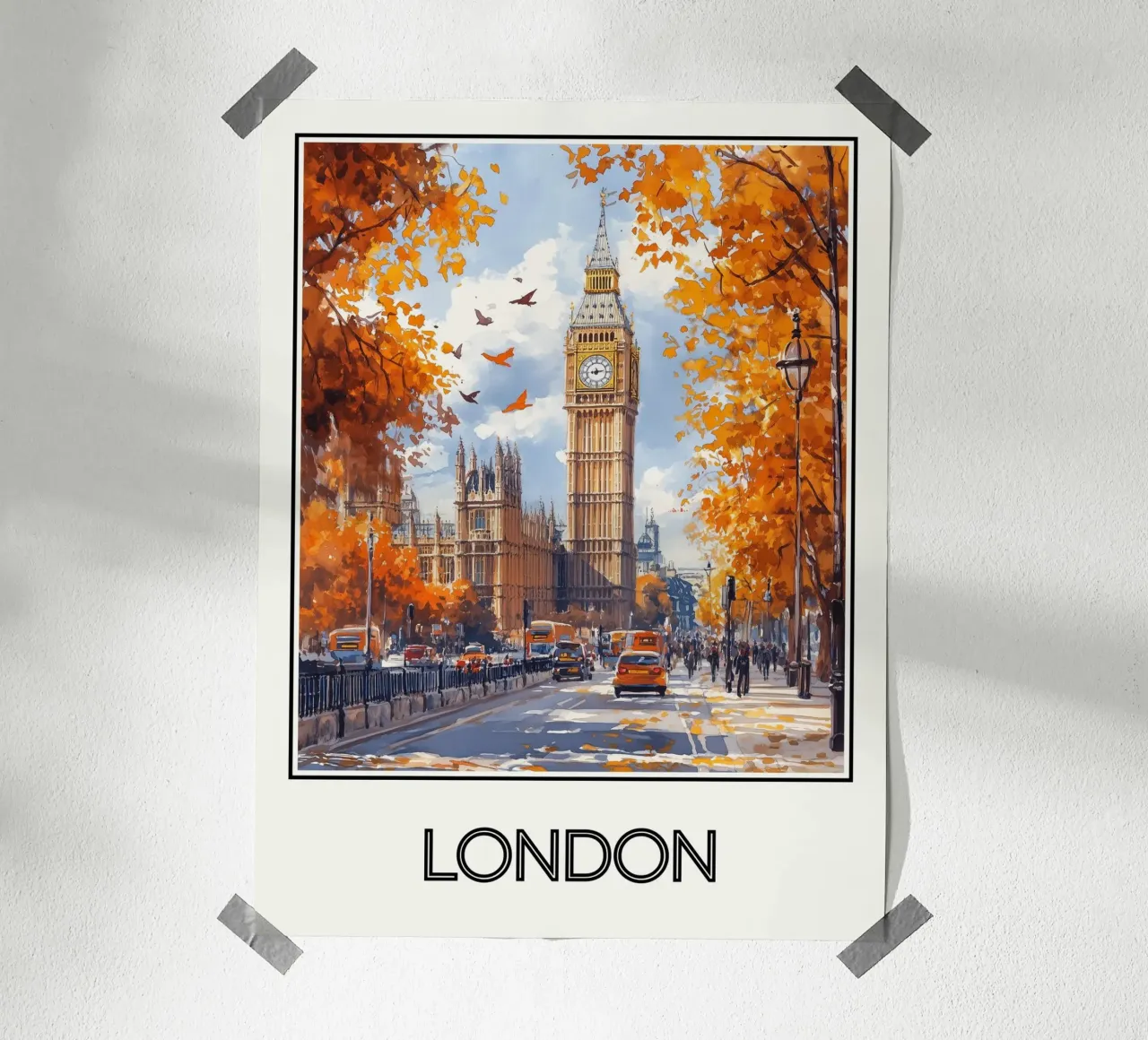 Londra poster da Frame the World