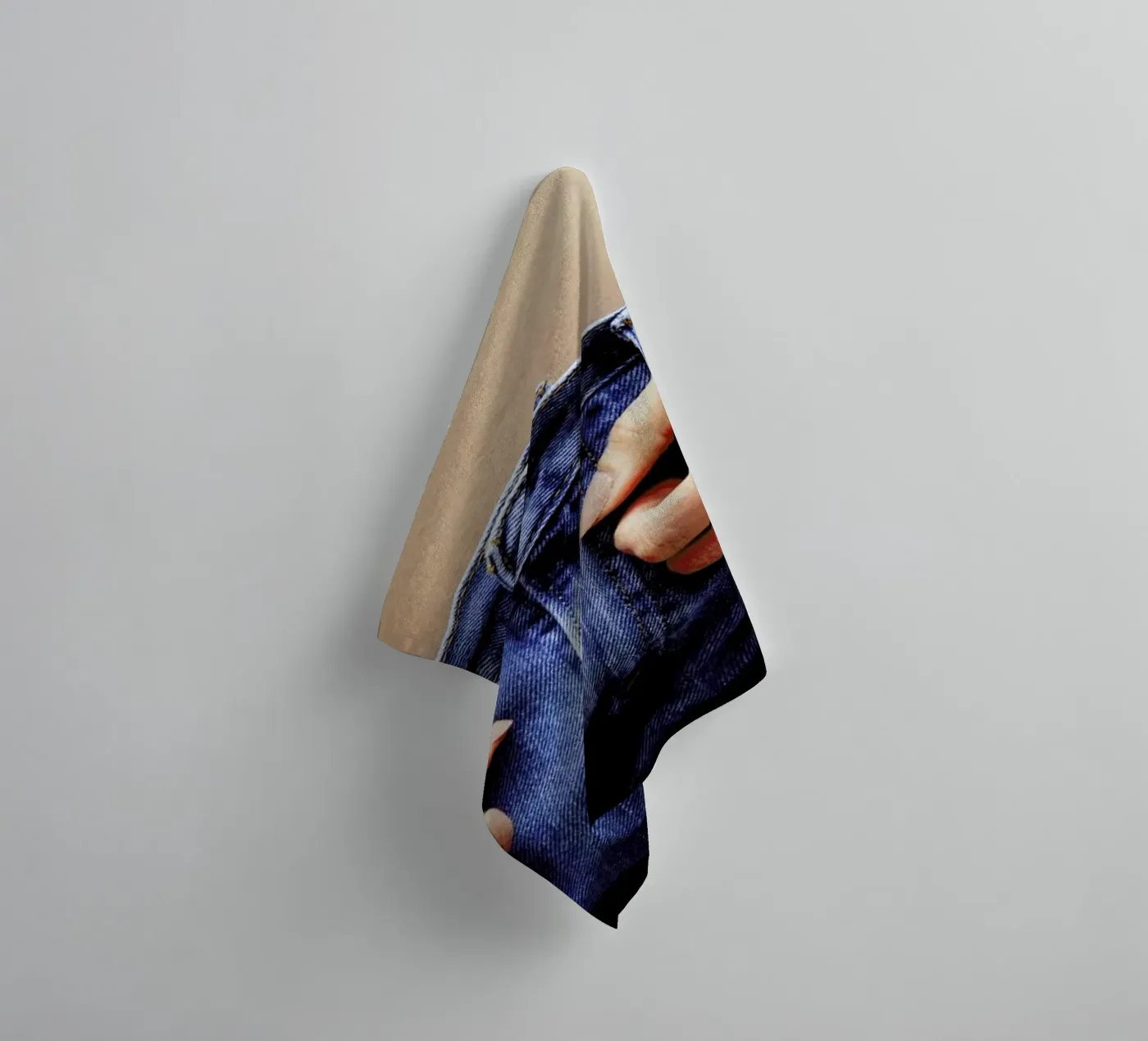 Denim badhanddoek van Aysha Banos