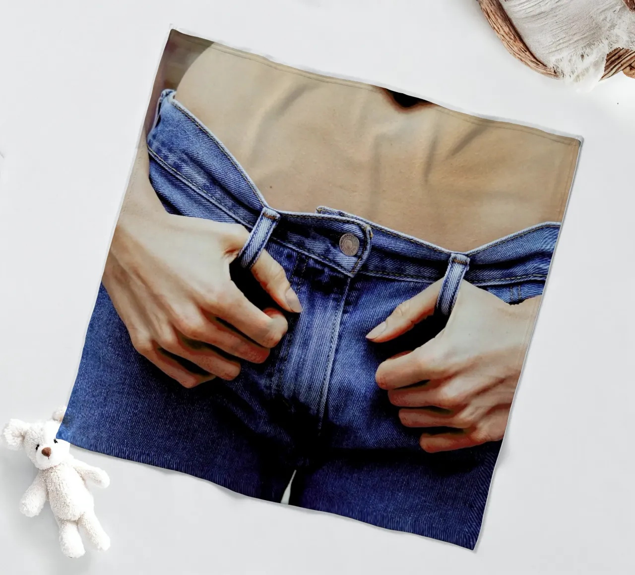 Denim coperta in pile da Aysha Banos