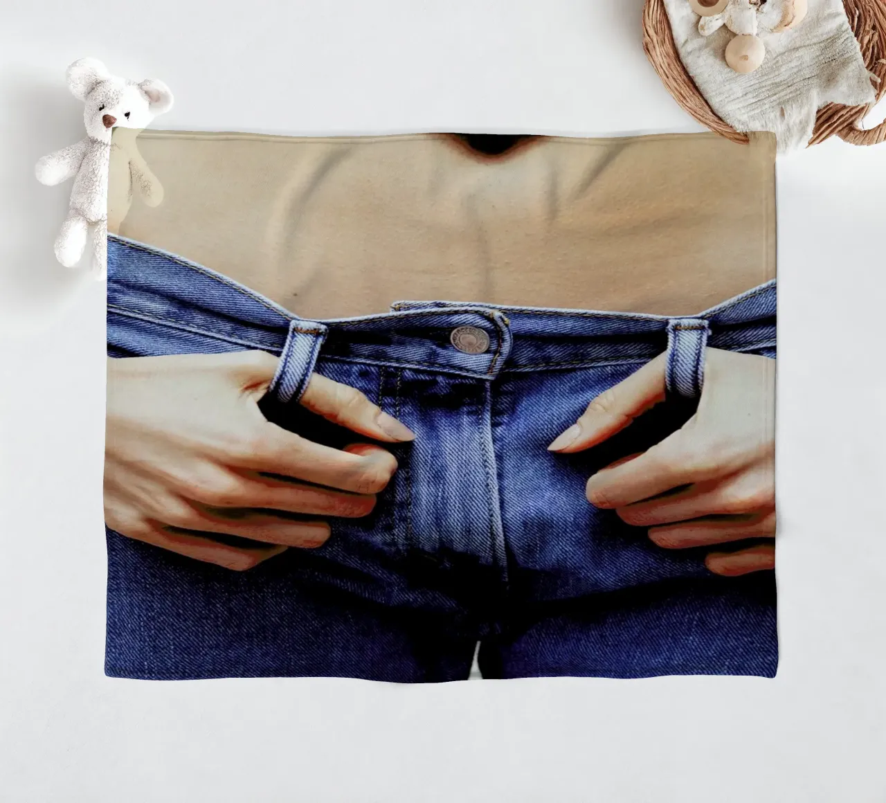 Denim coperta in pile da Aysha Banos
