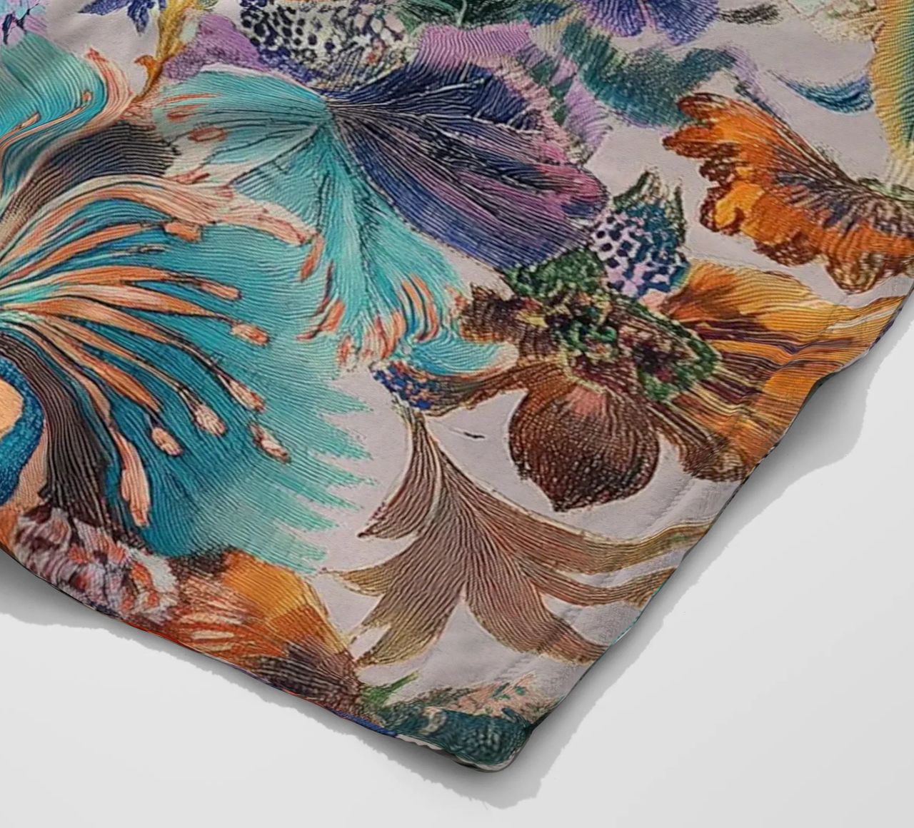 Motivo floreale vintage chic coperta in pile da Carinaprint