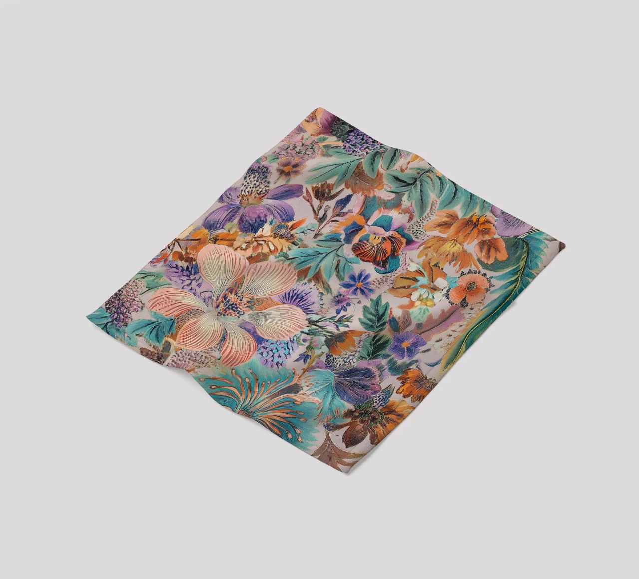 Motivo floreale vintage chic coperta in pile da Carinaprint