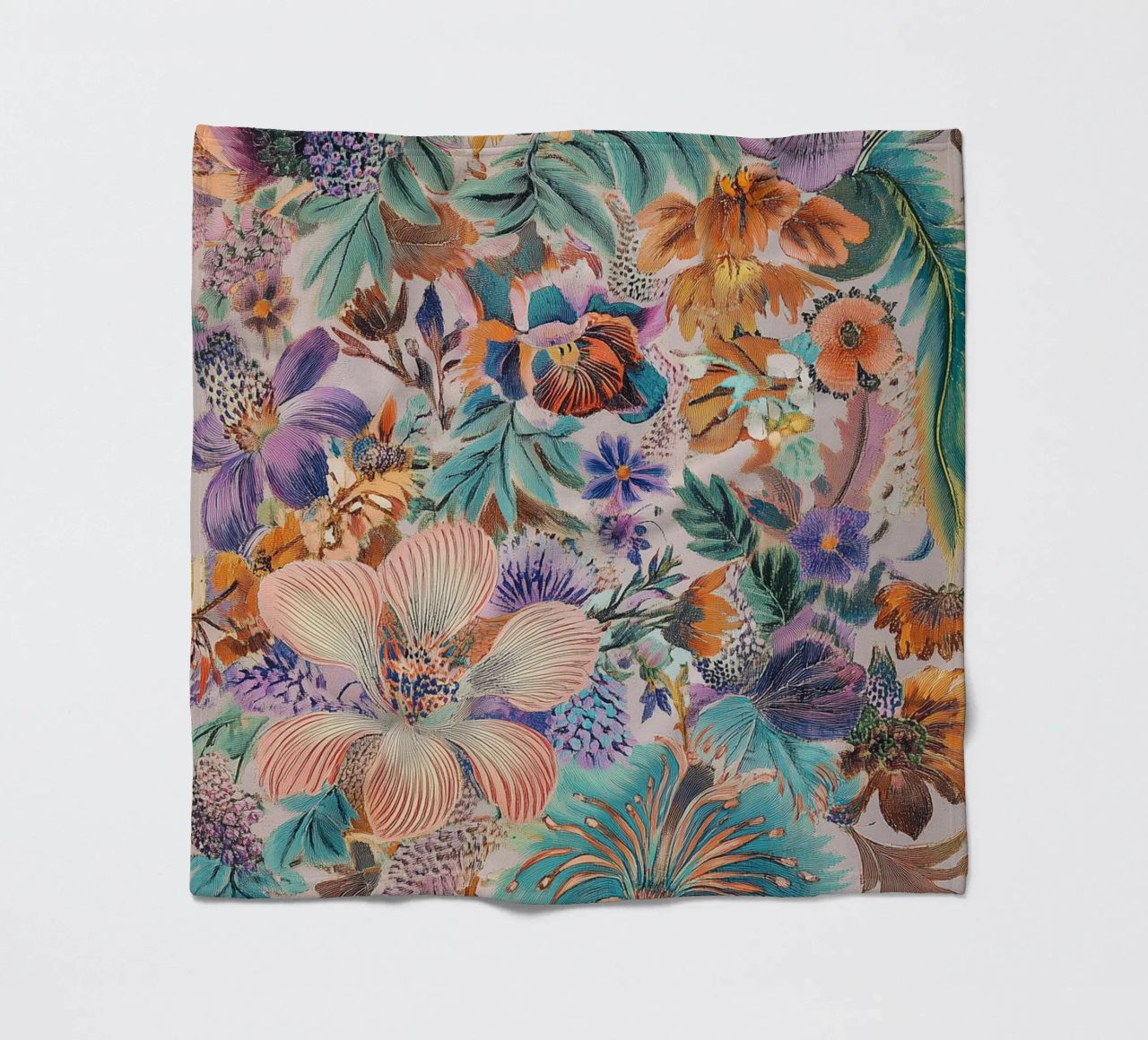 Motivo floreale vintage chic coperta in pile da Carinaprint