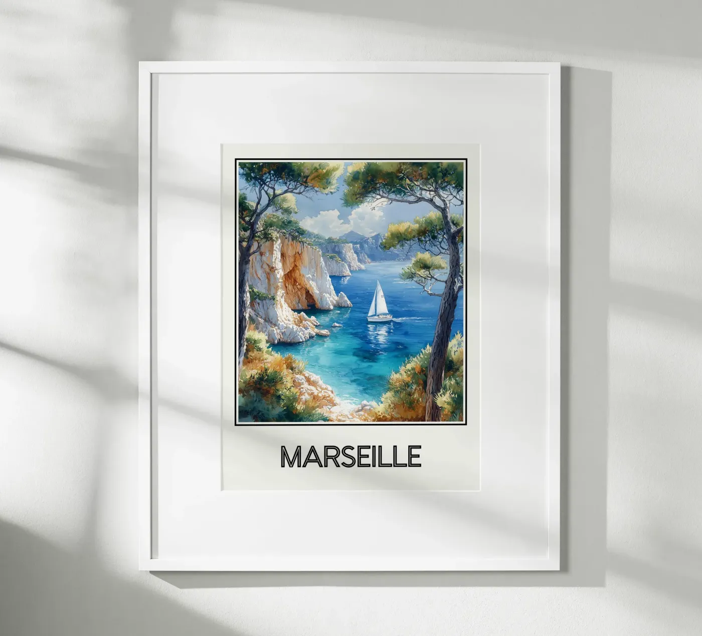 Poster Marsiglia Francia poster da Frame the World