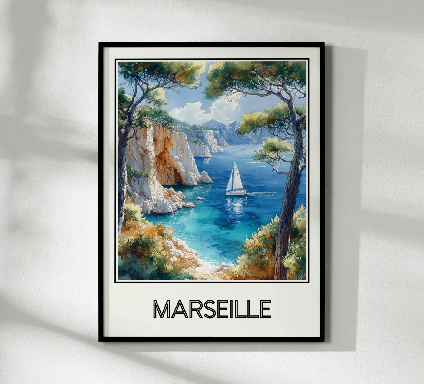 Poster Marsiglia Francia poster da Frame the World