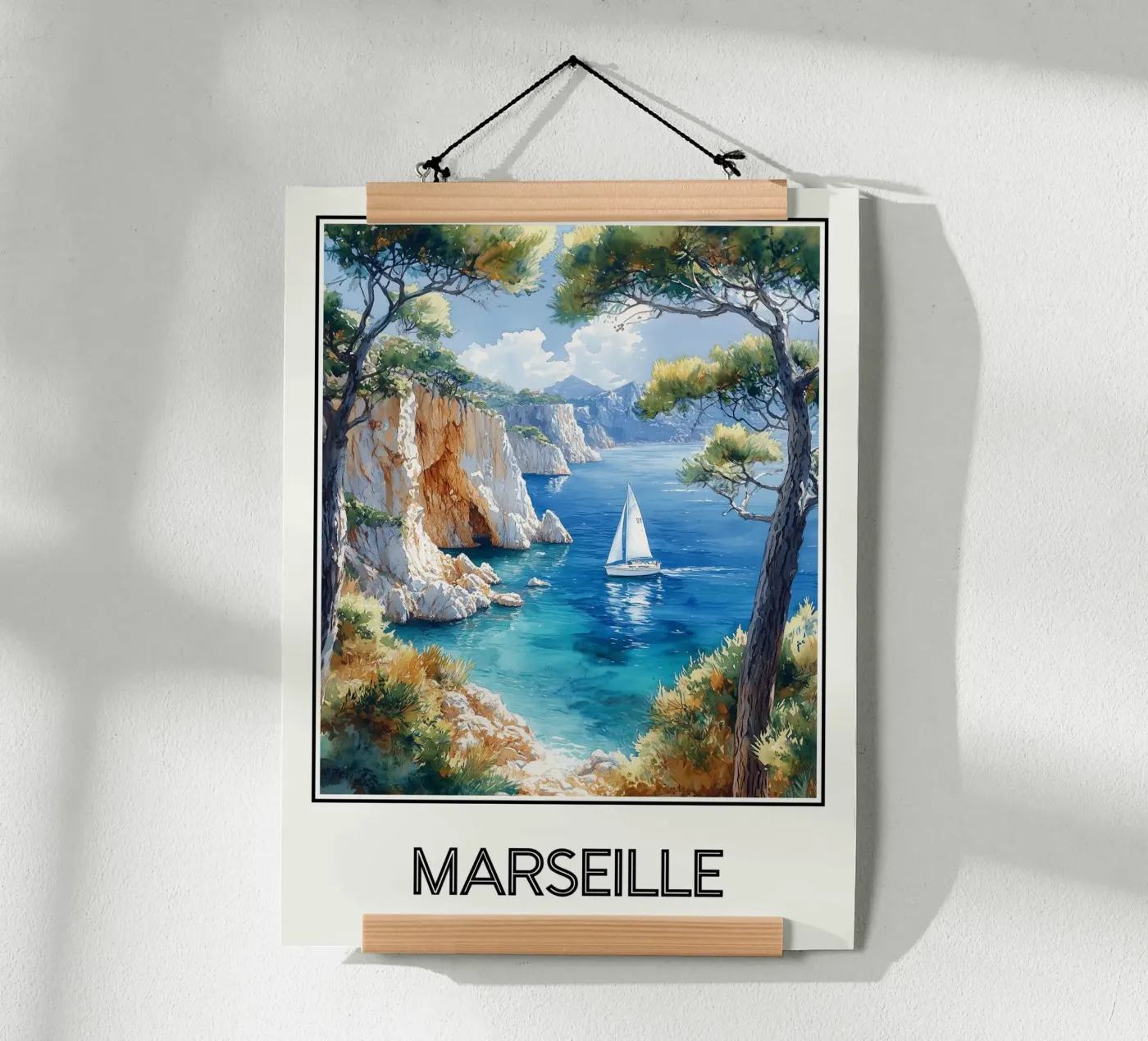 Poster Marsiglia Francia poster da Frame the World