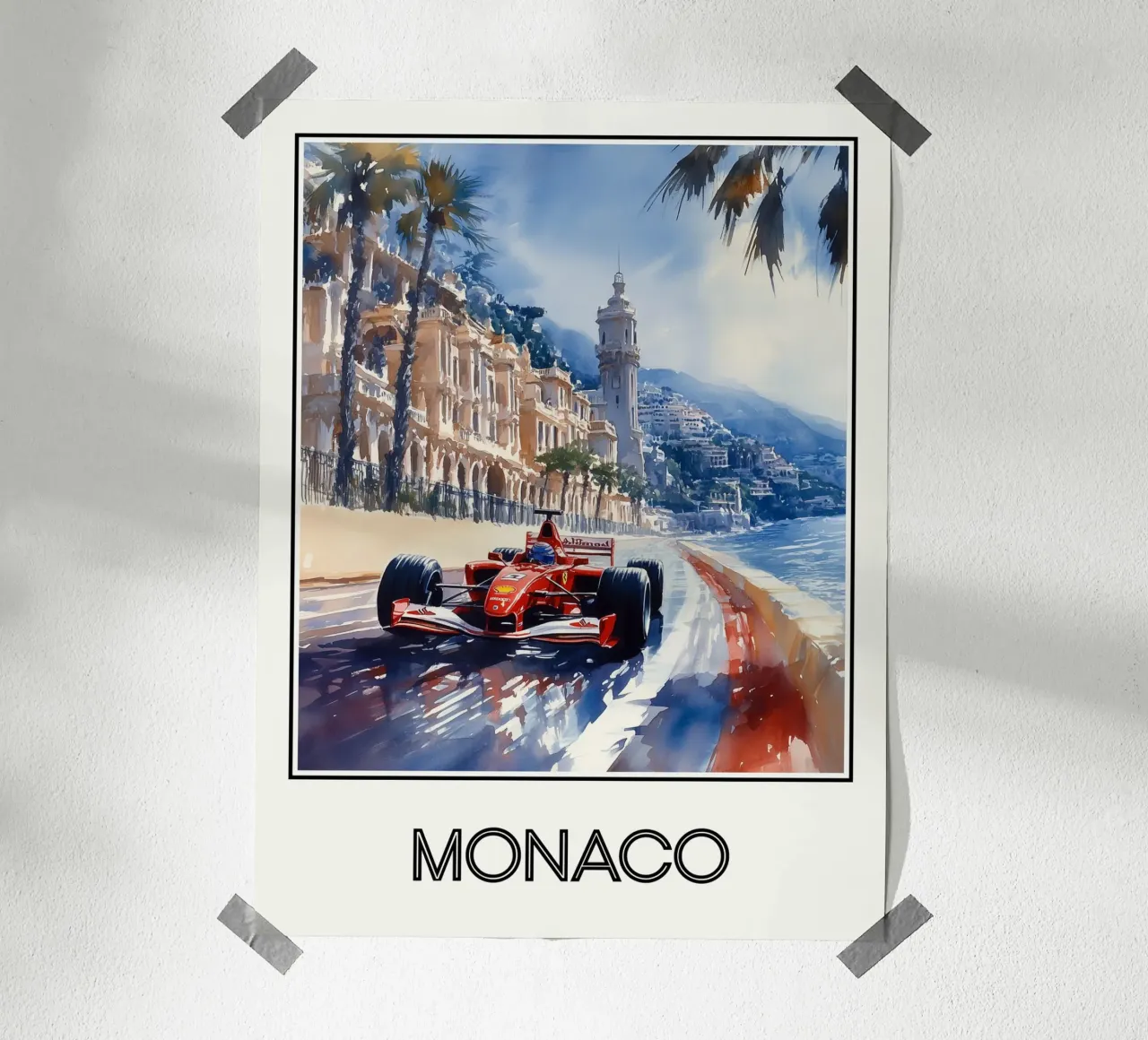 Affiche Monaco poster da Frame the World