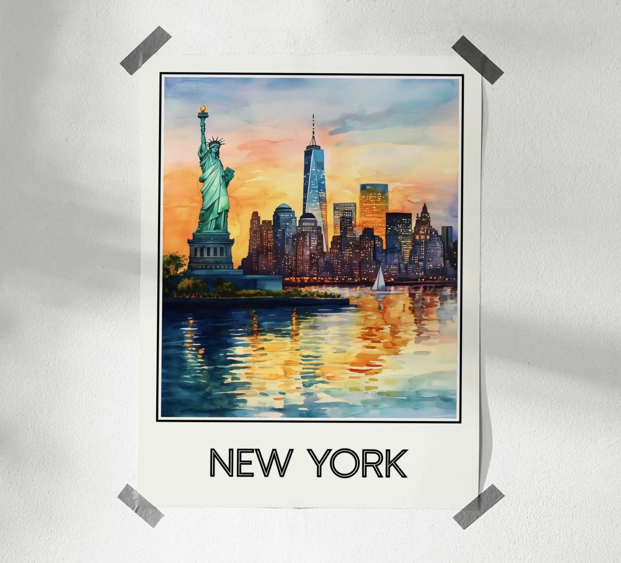 New York Poster von Frame the World