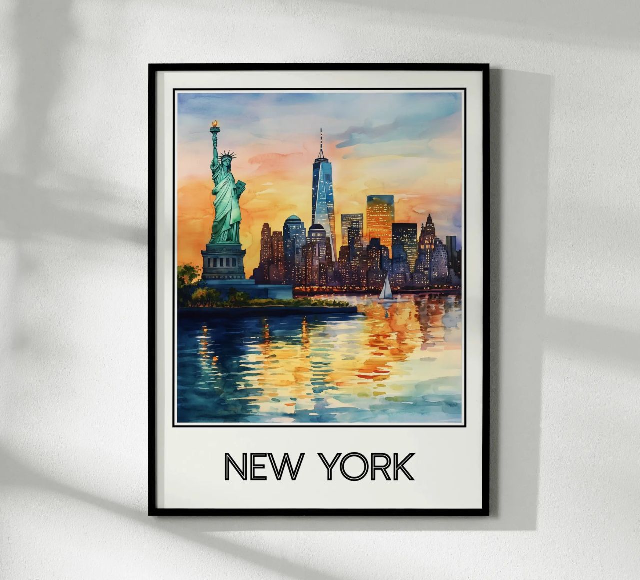New York Poster von Frame the World