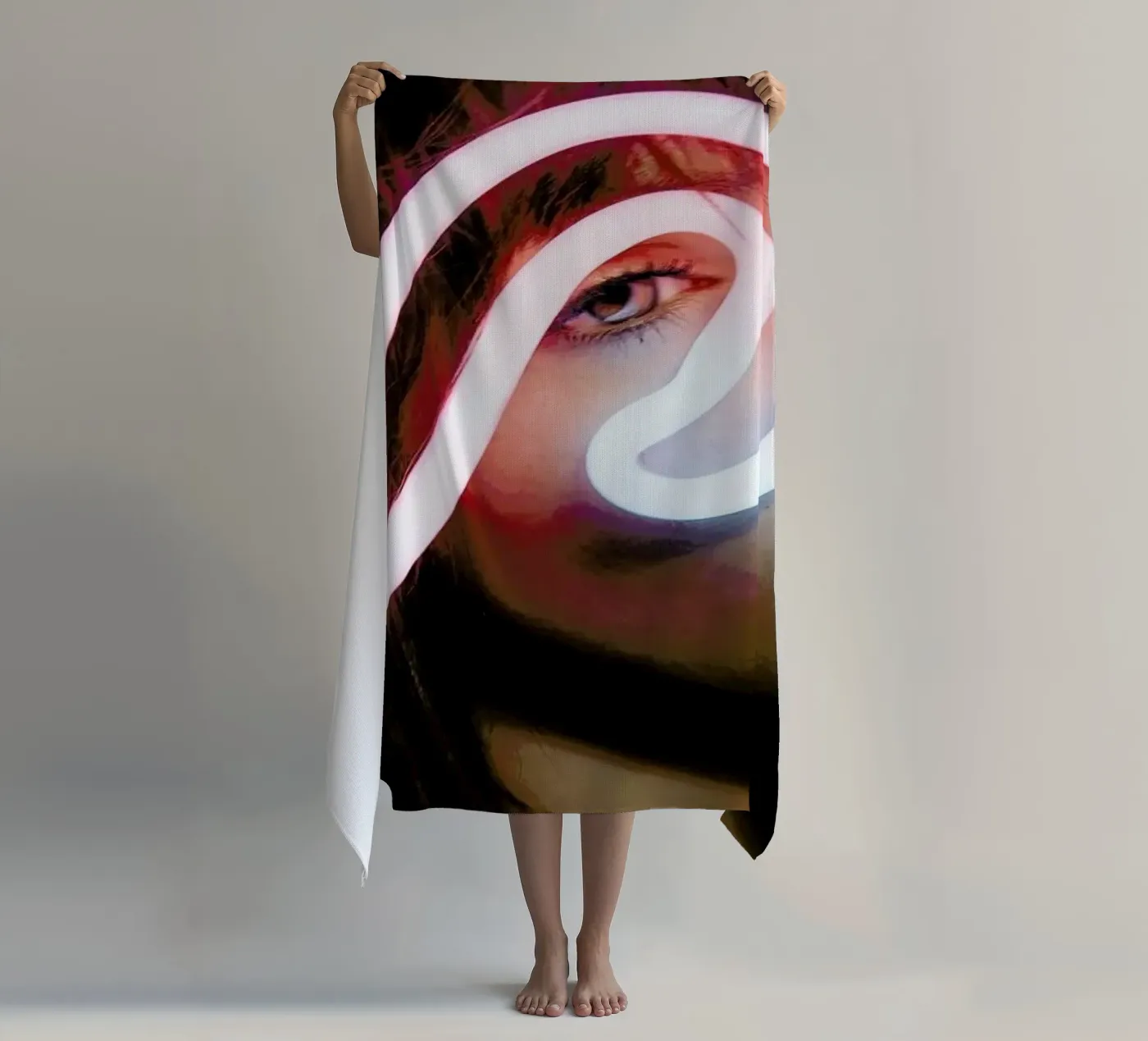 Stevie beach towel by Aysha Banos