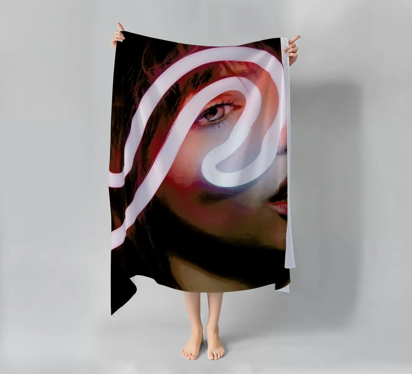 Stevie beach towel by Aysha Banos