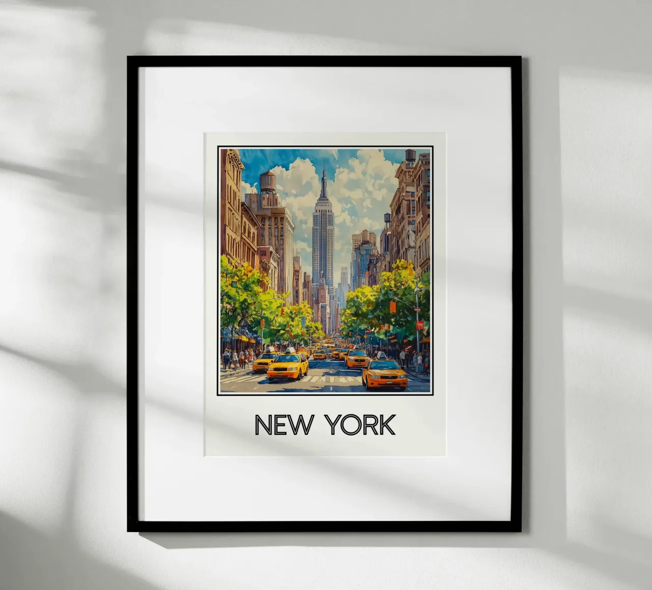 New York poster con telaio in plastica da Frame the World