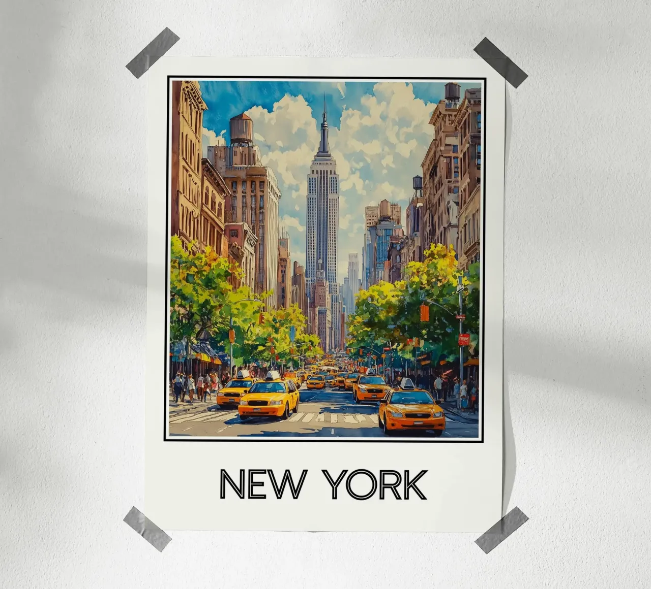 New York poster con telaio in plastica da Frame the World
